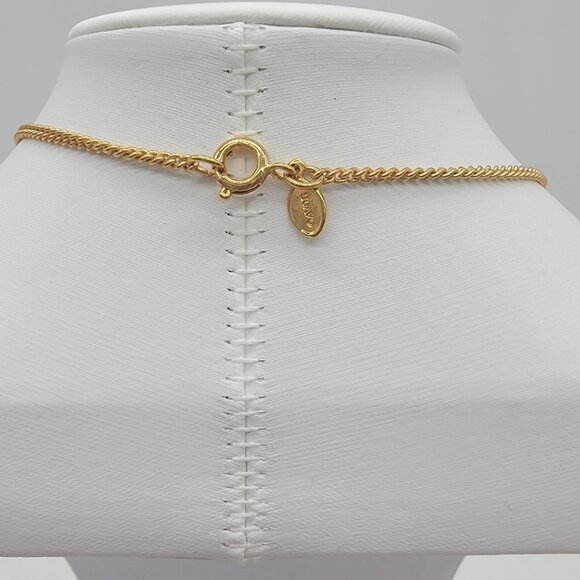 AVON Gold Tone Necklace with Black‎ Tubular Beads & Golden Balls - Picture 3 of 5